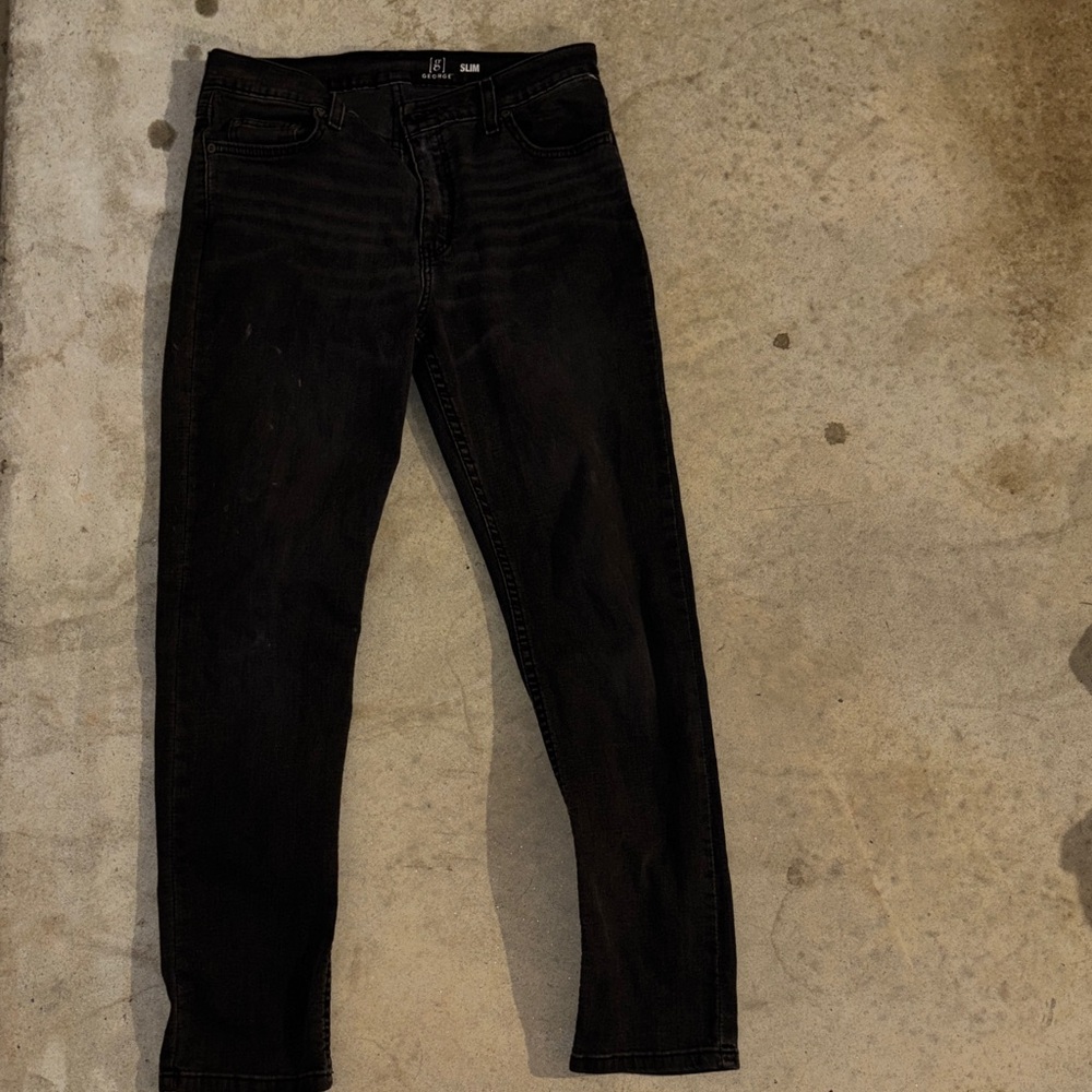 George Men's Dark Slim Jeans